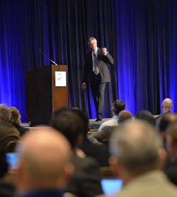 ExxonMobil&rsquo;s Don Bartusiak, who was instrumental in starting the Open Process Automation movement, explains the initiative at a past ARC Industry Forum.