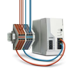 Figure 1. Today&rsquo;s control cabinets demand space-saving components; power distribution terminals have met this challenge. Source: Phoenix Contact