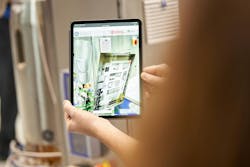 An augmented reality visualization of the interior of a control panel accessed without opening the device. Such capabilities will be further enhanced with access to devices&apos; &apos;dark data&apos;.