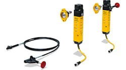 A remote escape release for the Pilz PSENmlock safety gate system offers the option of installing the safety gate switch at a pl
