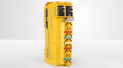The X20SO6530 digital output module from B&amp;R provides six safety relays in a unit with standard 25 mm width.