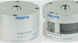 Festo&rsquo;s aluminum-body DPCA cylinders are for new systems, while composite-body DPCB cylinders are for MRO applications.