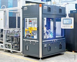 The XPlanar intelligent transport system supports the compact design of Stoba&rsquo;s testing facility.