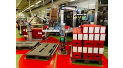 The cobot palletizing system at Nortura.