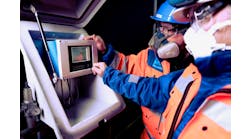Agnico Eagle personnel analyze readings from Endress+Hauser&rsquo;s Liquiline CM442 transmitter. Source: Endress+Hauser