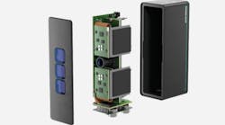 An exploded view of Pepperl+Fuchs&apos; SmartRunner Explorer 3D time-of-flight vision sensor technology.