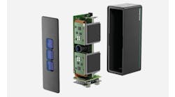 An exploded view of Pepperl+Fuchs&apos; SmartRunner Explorer 3D time-of-flight vision sensor technology.